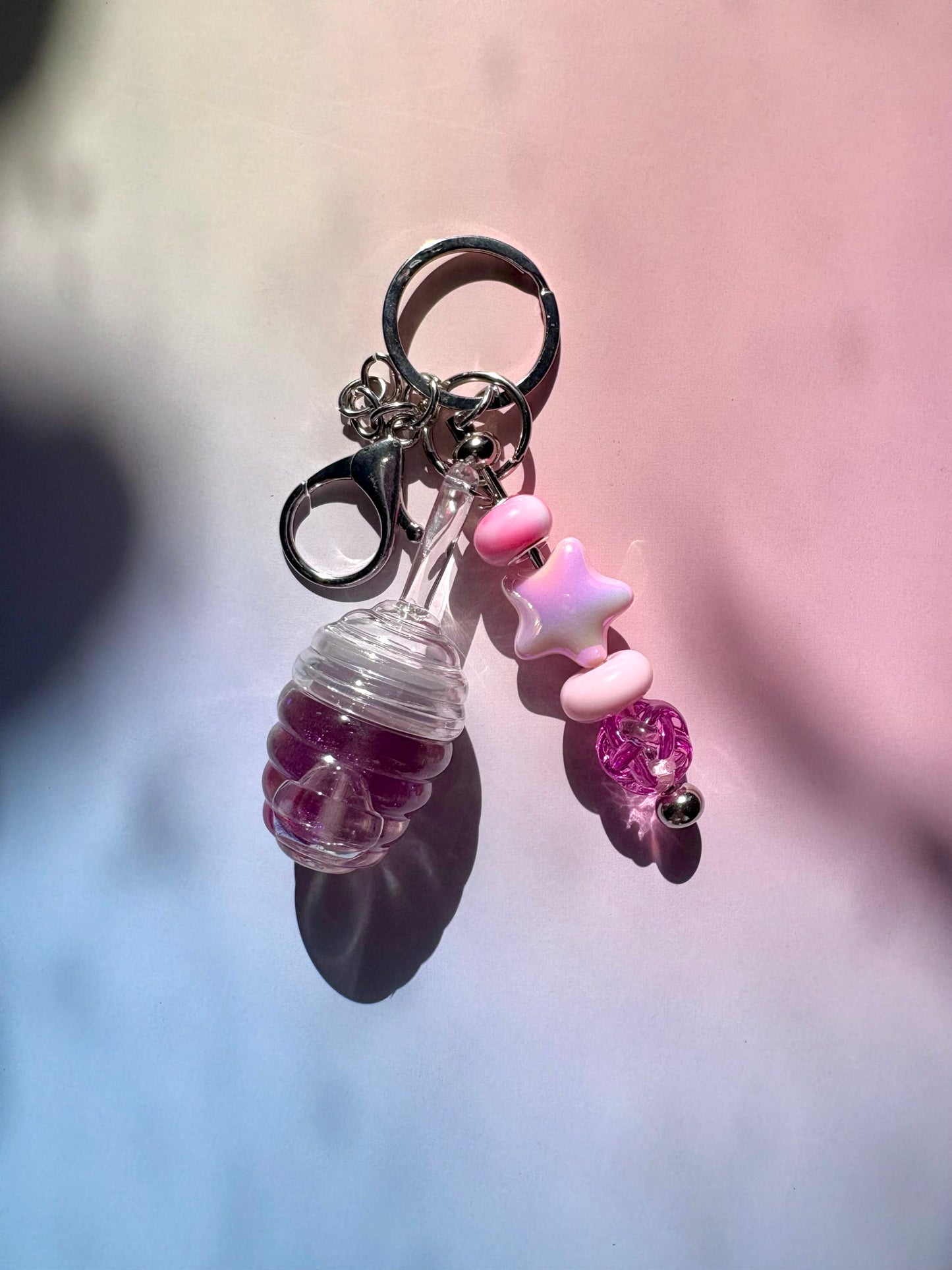 Galaxy Plumping Jar Keychain - Lucky Charm