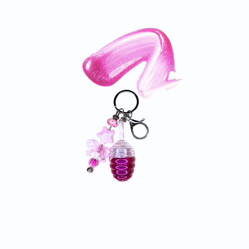 Honey Jar Lip Gloss Keychain