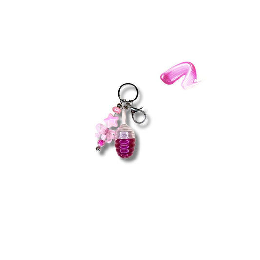 Candy Glaze Lip Gloss Jar + Lucky Charm Keychain