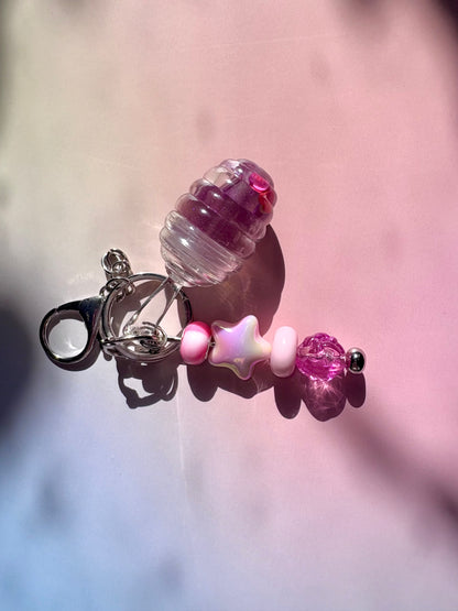 Galaxy Plumping Jar Keychain - Lucky Charm