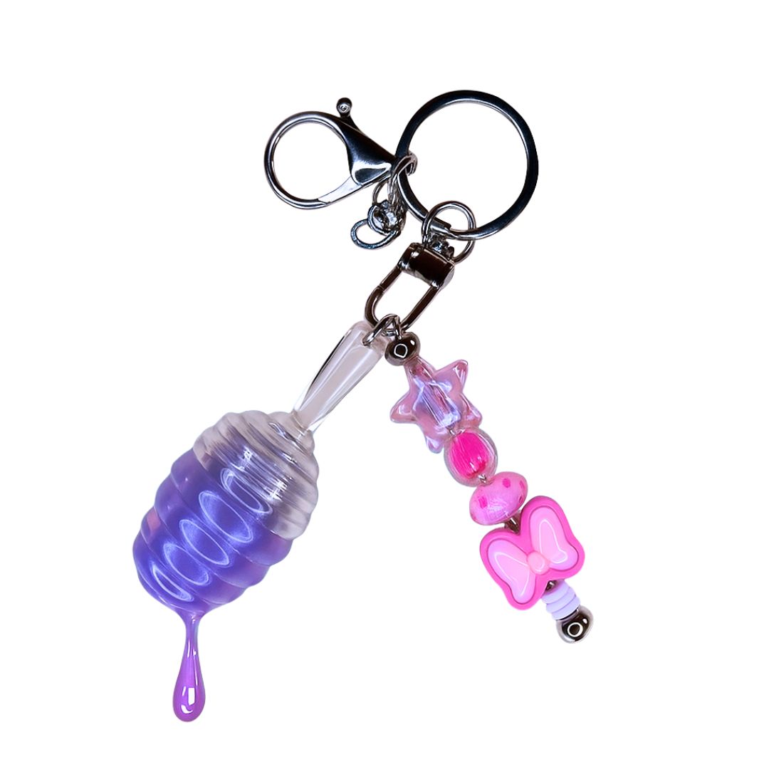 Mermaid Color Lip Gloss Jewelry Keychain