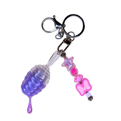 Mermaid Color Lip Gloss Jewelry Keychain
