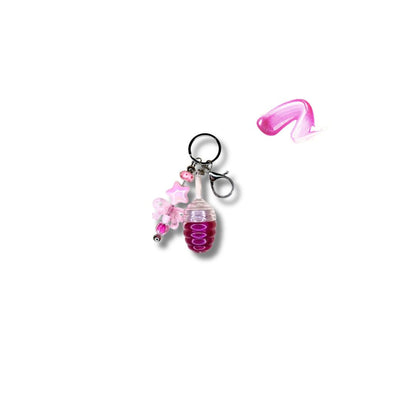 Candy Glaze Lip Gloss Jar + Lucky Charm Keychain