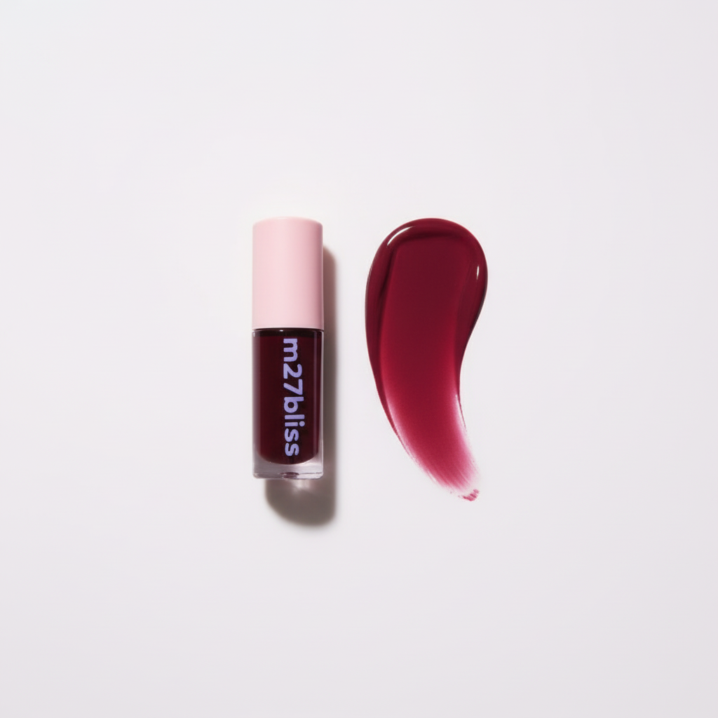 Black Plum lip gloss with swatch