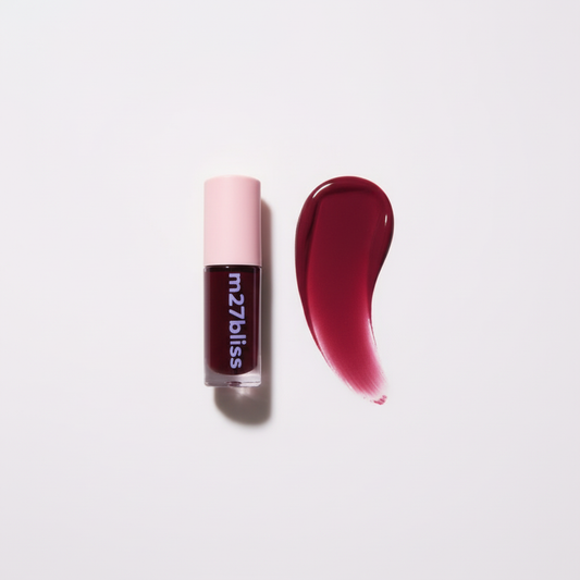 Black Plum lip gloss with swatch