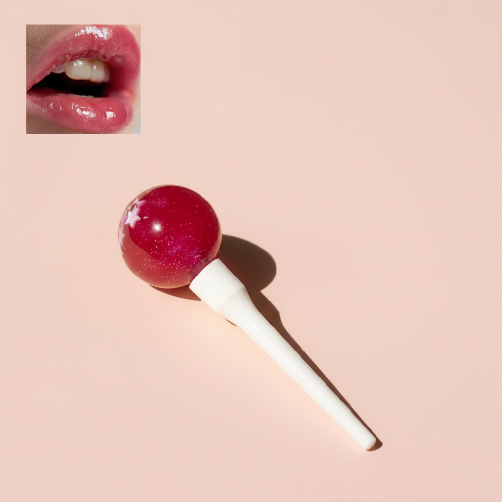 Clean lollipop lip gloss product photo