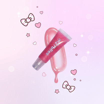 Cute Light Pink Lipgloss with Drip 1