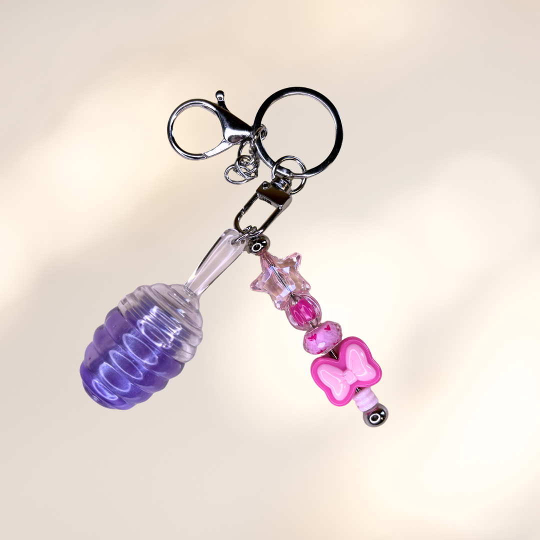 Mermaid Color Lip Gloss Jewelry Keychain
