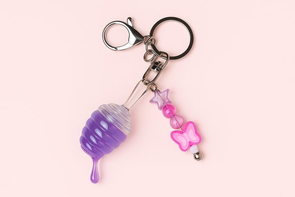Professional purple gradient keychain product image