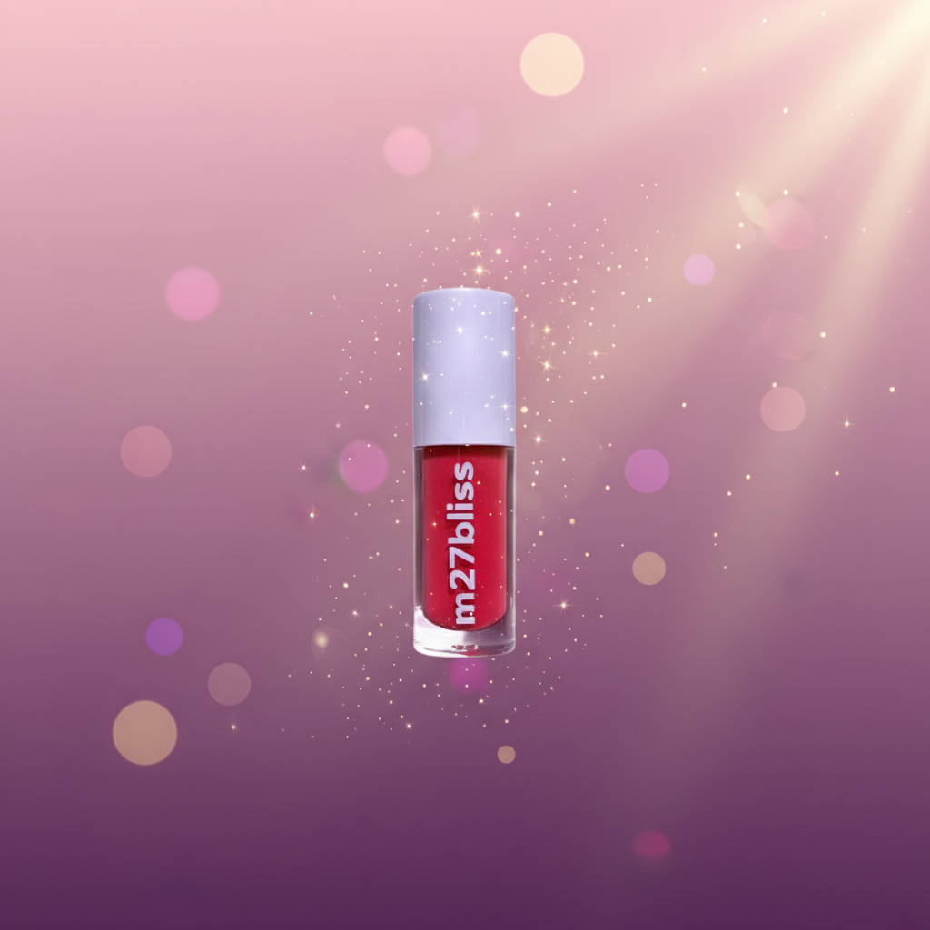 Red Lipgloss Close-Up Dreamy