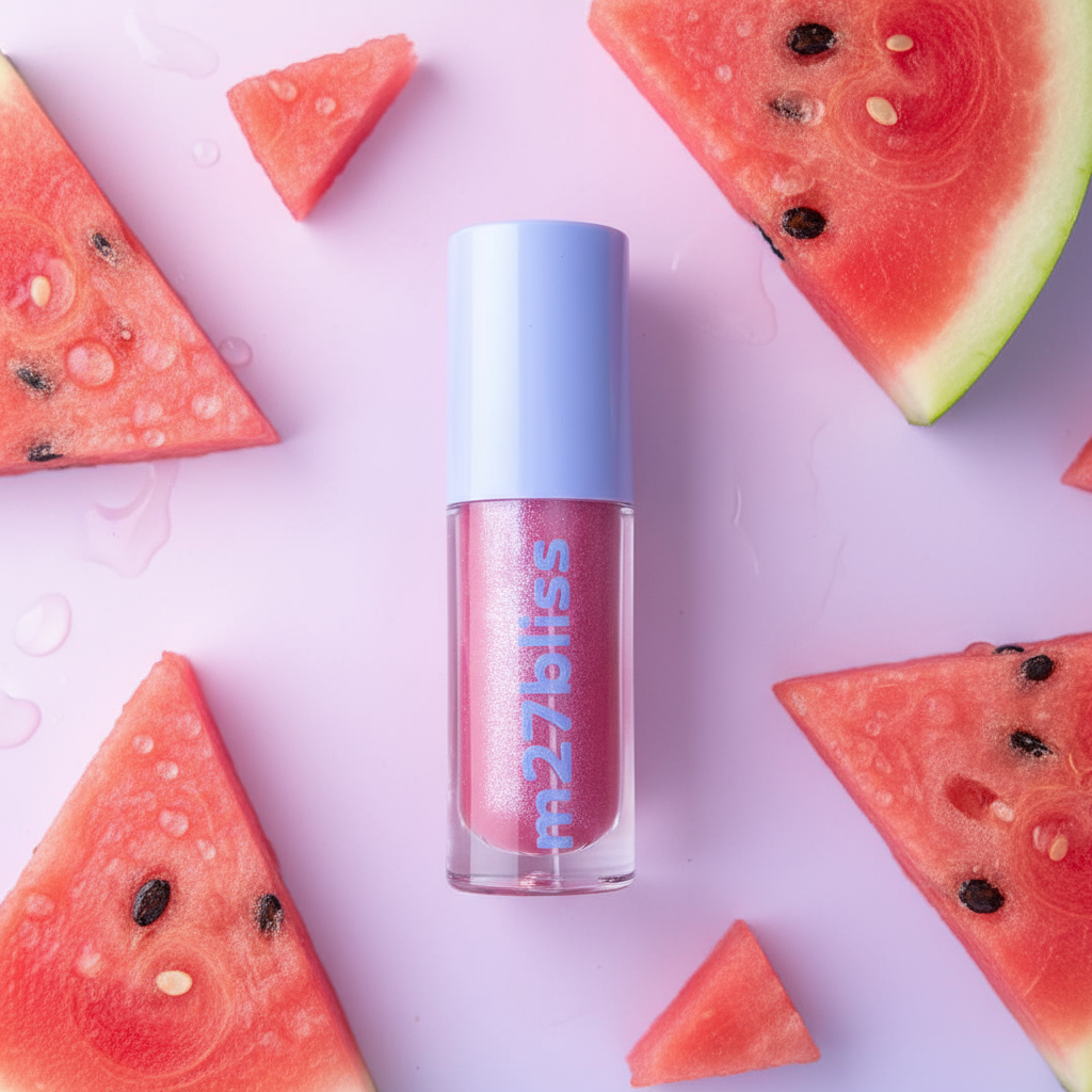 Watermelon Lipgloss Blue Cap